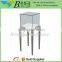 Chrome stainless steel showcase, high end furniture for jewelry