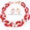 Wholesale New Design High Quality Real Gold Plated necklace Set for wedding jewelry