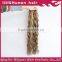 Grade 7A double drawn #613 skin weft russian virgin hair blonde curly tape hair extensions