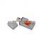Silver/Gold Square Metal USB Flash Drive Custom Logo 8gb