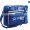 blue quality fashional pu messenger bag for young people