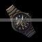 Chronography Sports Quartz Men Watches Stainless Steel Water Resistant Watch With Date Window Frame