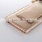 Luxury metal pu leather case with card slot for iphone 6splus Universal Thin holder full back cover with string for iphone6 plus