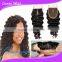 high quality bangs lace jerry curl closure