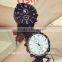 Big dial fashion silicone watches for couple