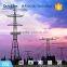 hot dip galvanized steel three tube tower telecom tower