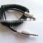 hot selling factory spiral DC3.5 cable with metal shell
