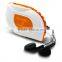 FM Radio Pedometers (with Headphones) Can be Rotated Waist Clamp