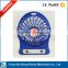 Lithium battery 18650 high power 3 speed rechargeable usb mini fan for USA and Europe market