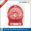 Mini USB Rechargeable Fan, 3-speed Portable Desktop Fan, Powered by A 18650 Battery