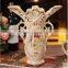 European style ceramic vase with flower pattern for hotel deco