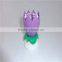 rotating music rose birthday candle