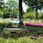Ultra light outdoor three tripod, portable barbecue, camping tripod Pot Hanger