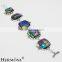 Nature Stone 925 Sterling Silver Rainbow Murano Glass Tennis Bracelets 8.75"                        
                                                Quality Choice