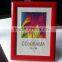cheap colorful red color pvc photo frame