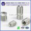 China stainless steel set screw with flat head