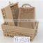 Eco-friendly recycing cloth bread basket with fabric and solid handle