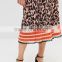 OEM Factory Price Women Summer Printed Pleat Midi Skirt In Latest Designs
