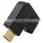 General design 90 degree right angle adapter HDMI male to HDMI female adapter with high quality