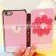 For sweet girl design PU leather case for iphone 6 flip leather case