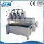 DSP control 4 axis cnc router machine carving machine Eight Heads with CE/ISO Certification CNC Router