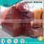 Wood pellet fired steam boiler