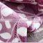 Leaves pattern 100% polyester flannel blanet