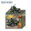 Cheap diy toy 3D block army truck/cool plastic military tank toy