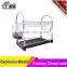 Multicolor plastic bottom 8 shape 2 tiers kitchen racks high quality fashionable design