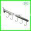 Chrome metal J shape display hook for hanging bag