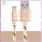 2016 High speed aluminum alloy usb 2.0 braided type c cable