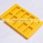 Unique design Lego building brick shape silicone ice-pop mold