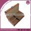 Luxury leather wine wood box for packing wine bottles