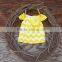 Boutique little girls dresses fashion style dress cute wave striped dress with bow knot