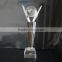 New design crystal hand shaped trophy on sale