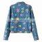 Custom Girls Printed Denim Jacket Coat