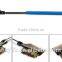 2016 Hot Selling Middle Size Blue Wooden Handle Natural Bristles Hog Hair Brow Lash Brush With Brow Comb