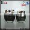 30/50g black glass jar with screw top lid