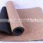 Eco friendly Double Layer Cork TPE Yoga Mat
