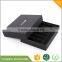 luxury black card paper box packaging with logo print