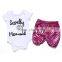 fashion clothing 2016 baby bodysuit Mermaid outfits