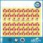 Modern new arrival gold foil sticker adhesive sticker label
