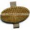 wholesale handheld bristle wood oval bath brush