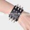 man rivet leather bracelet