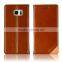 C&T 3 ID / Card Slot Genuine Leather Wallet Case Flip Cover for Samsung Galaxy Note 7