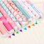 DIY creative stationery kids personalized Novelty multi-color changing ink gel pen green happy day emotion ball point pen