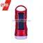 ABS high brightness LED torch Led rechargeable emergency solar torch/flashlight