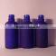 50ml blue frosted boston shape round shoulder Essential oil bottles
