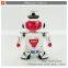 Top quality electric 360 rotation dancing robot with music&light
