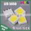 High quality 90mw*3 3 chips 5050 Surface mount technology Blue SMD LED